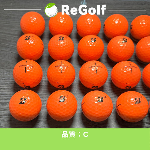 【中古】 ロストボール ブリヂストン エクストラソフト オレンジ 2023年モデル 20球 Cランク ゴルフボール リゴルフ